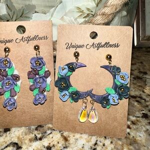 Hand made polymer clay earrings